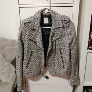 Gap Tweed Cropped Moto Jacket